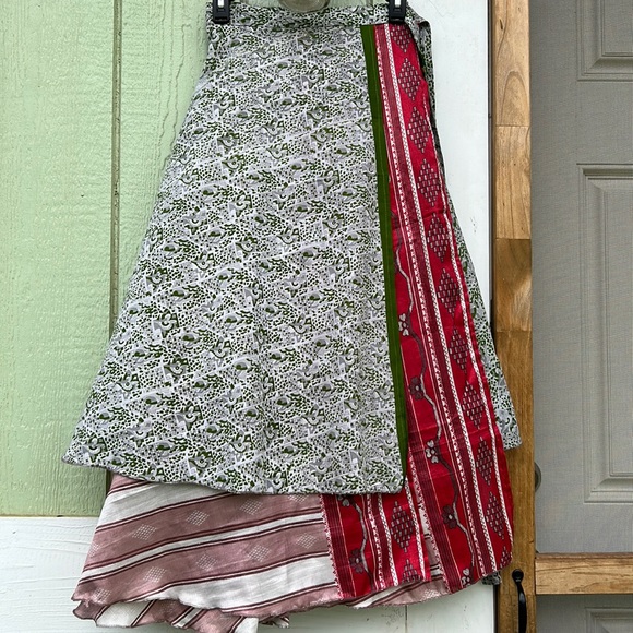 Reversible Flowy Gypsy Maxi Skirt, OS - Picture 4 of 12